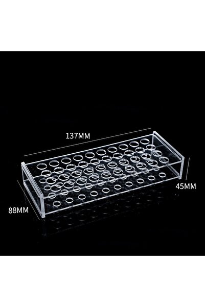 Choice حامل أنابيب اختبار أكريليك شفاف بـ 40 فتحة، موزع أو أداة تطبيق مركبة ب...