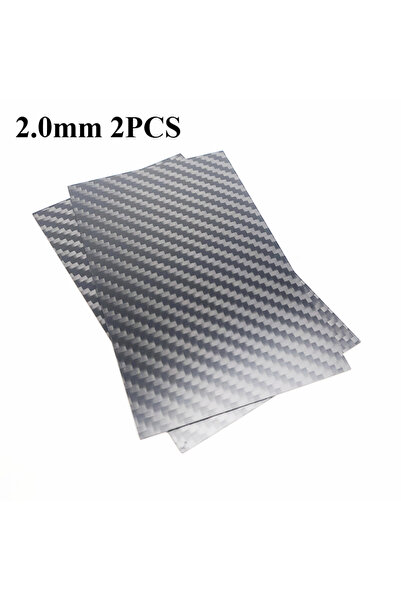 Choice 2Pcs 2.0mm - 125 X 7 125mm X 75mm 2Pcs Real Carbon Fiber Plate Panel S...