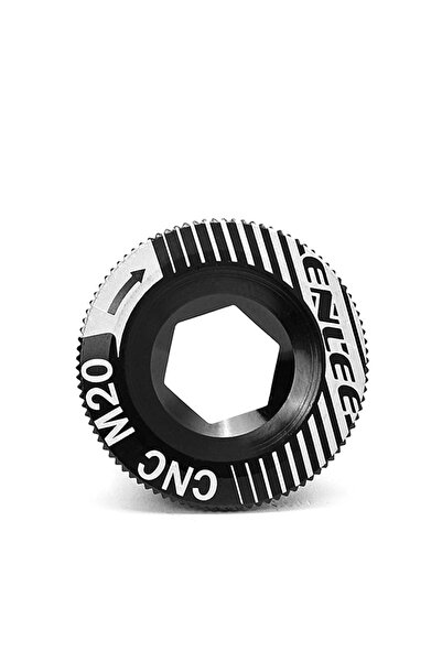 Choice طقم كرنك دراجة من سبائك الألومنيوم M20 أسود من ENLEE، يشمل أغطية كرنك ...