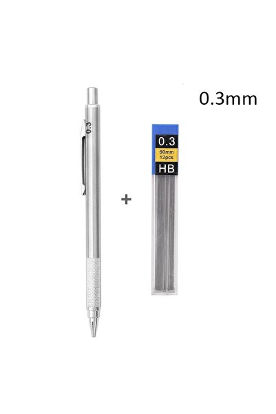 Choice قلم رصاص ميكانيكي معدني قطعة واحدة 0.3 مم، متوفر بأحجام 0.3/0.5/0.7/0....