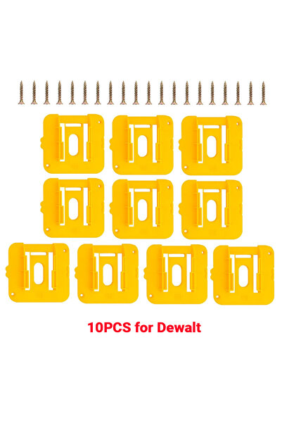 Choice 10pcs 1-10PCS Battery Holder Storage Rack for Dewalt 18V 20V Li-ion Ba...