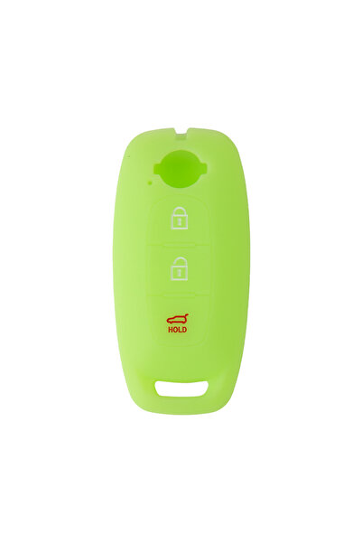 Choice غطاء حماية لجهاز التحكم عن بعد للسيارة من السيليكون الأخضر المضيء، ملح...