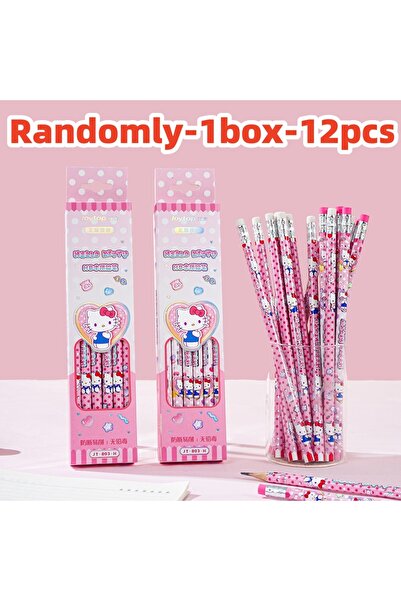 JOY TOP جويتوب - علبة واحدة - 12 قلم رصاص أصلي من سانريو HB، برسومات كرتونية ...