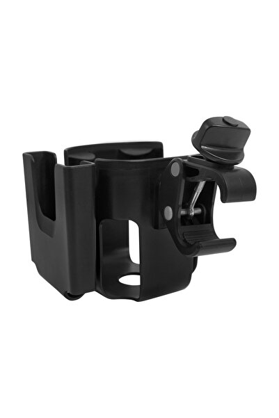 Choice1 حامل أكواب أسود لعربة الأطفال مع حامل للهاتف، حامل أكواب للدراجة، حام...