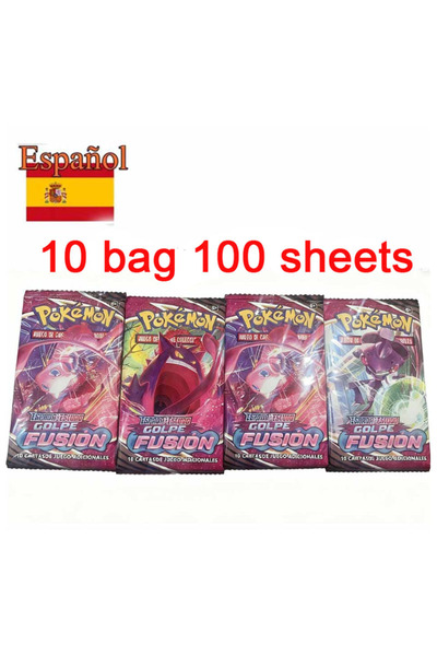 choice2 ١٠ أكياس - FUSIDN الإسبانية @ ٣٦٠ قطعة لعبة بوكيمون تي سي جي الإسباني...