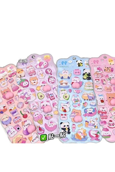 Choice S10123 قطعة واحدة/كيس - ملصقات ثلاثية الأبعاد طرية عالية الجمال - ملصق...