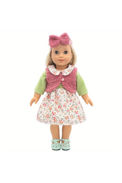 Choice GC18-99 طقم واحد من ملابس الدمى، فستان وسترة مخملية، مناسب لدمى الفتيا...