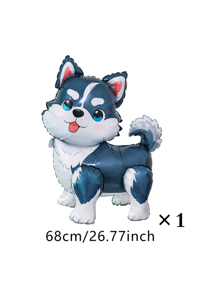 Choice بالون آخر على شكل كلب هاسكي سيبيري مصنوع من غشاء ألومنيوم، بالون على ش...