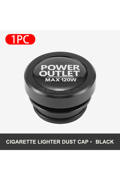 Choice غطاء قابس ولاعة السيارة BLALION أسود اللون، مقاوم للغبار، مزود بزر زين...