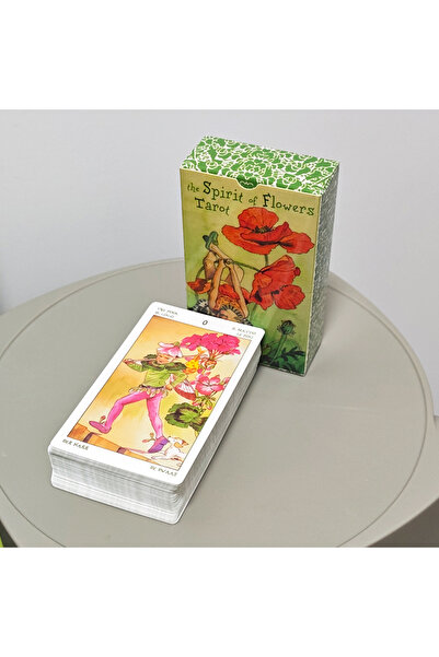 Choice مجموعة من 78 بطاقة تاروت رقيقة وجميلة، لون أخضر فاتح، مطبوعة على ورق م...