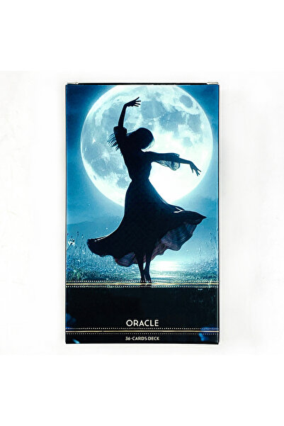 Choice مجموعة أوراق أوراكل الزرقاء الرائعة، 36 ورقة، لعبة ورق عائلية، عمل فني...
