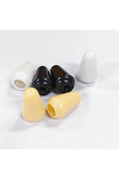 Choice FLEOR 6pcs Plastic 5 Way Guitar Switch Tips Caps Knobs 3 Colors Pickup...