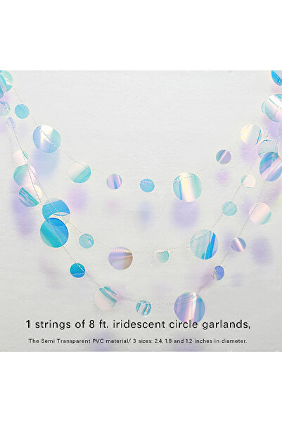 Choice13 Rainbow Circle 1Pc Under The Sea Party Decorati Jellyfish Mermaid Ha...