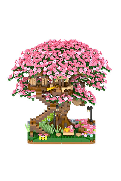 Choice بدون صندوق 609 سلسلة بنات بيت شجرة أزهار الكرز باقة ورد زهور زهور أبدي...