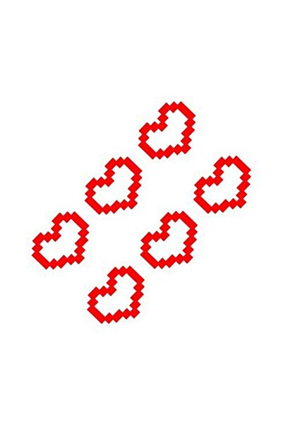Choice D Cute Car Stickers Mosaic Heart-shaped Print Sticker Car Body Windshi...
