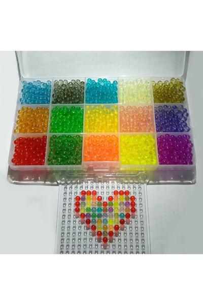 Choice10 15 لونًا، 2200 قطعة من خرز الأحجية الكريستالي، مجموعة خرز بخاخ الماء...
