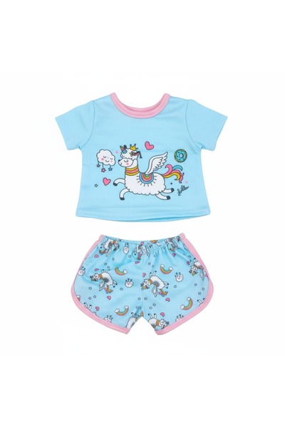 Choice xm3284 Handmade T-shirt+Shorts Glasses with neck pillowFor 43cm Doll C...