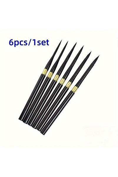 Choice 6pcs 6pcs Travel Watercolor Brush Set, Comes with Storage and Protecti...