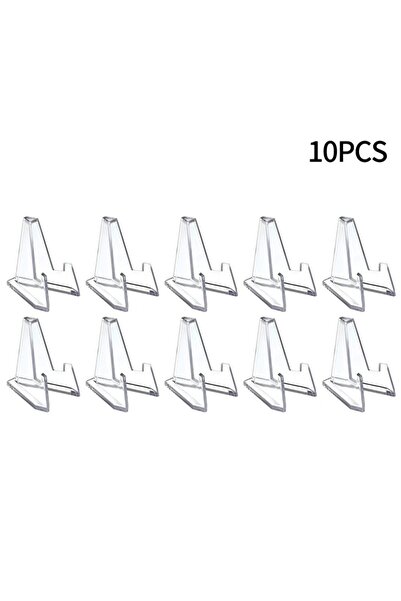 Choice حامل عرض صغير من الأكريليك الشفاف مكون من 10 قطع، حامل عرض ثابت للمقتن...