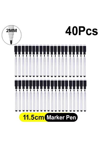Choice 40Pcs Magnetic Dry Erase Markers with Eraser Cap White Board Marker fo...