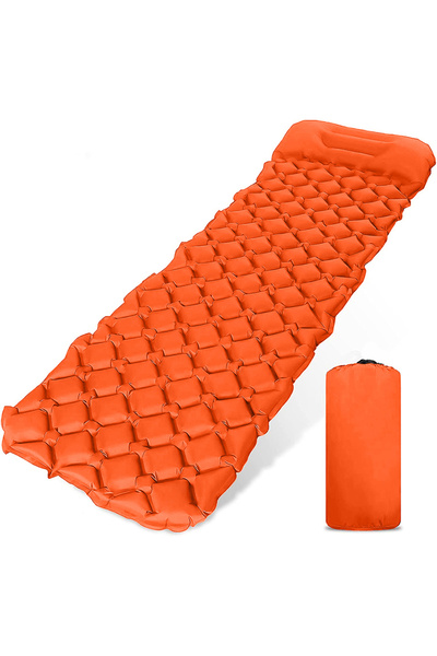 Choice One Seat 01Orange Outdoor Sleeping Pad Camping Inflatable Mattress Ult...