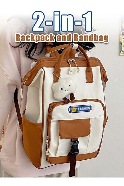 Generic Backpack 2-in-1 Handheld & Backpack Large Capacity Travel Bag Water-R...