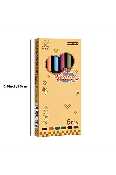 Choice 6-Colors(1box) 6-Color Gel Pen Set 0.5mm Fine Point Quick-Dry Smooth W...