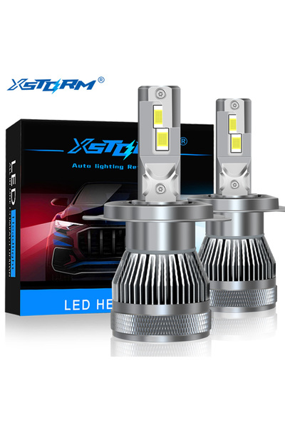Choice مصابيح أمامية LED H4 XSTORM H7 بقوة 100 واط وشدة إضاءة 30000 لومن، متو...