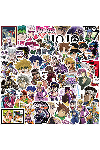 Choice ٥٠ قطعة من ملصقات أنمي مغامرات جوجو العجيبة، ملصقات كرتونية لتزيين الج...