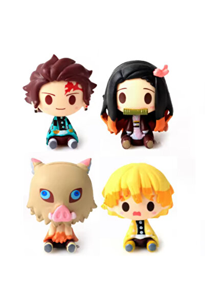 BANDAI 4 قطعة مجموعة 4 قطعة/المجموعة أنيمي شيطان القاتل Nezuko Tanjirou Zenit...