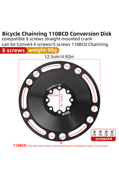 Choice محول تثبيت مباشر VXM بـ 8 مسامير، محول ذراع تدوير دراجة جبلية بـ 3 مسا...