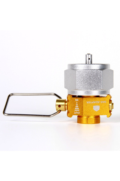 Choice قطعة واحدة من محول غاز التخييم الموفر للوقود بالإضافة إلى محول تعبئة خ...