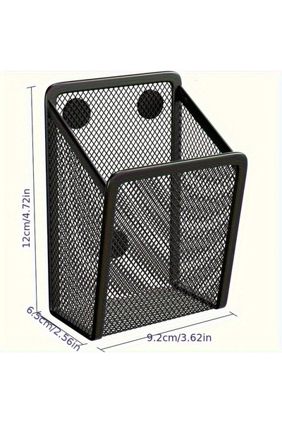 Choice black Magnetic mesh stainless steel pen holder: add a touch of fashion...