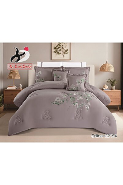 xi Duo Duo Summer embroidered double bedsheet set, 8 pieces. Cover size: 240*...