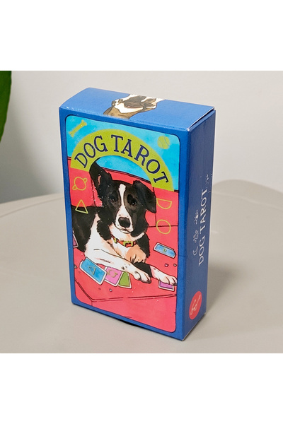 Choice Blue 10.3*6cm Dog Tarot Deck 78 Cards Based on Rider Waite System Cute...