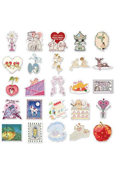 Choice 50 قطعة من ملصقات القصص الخيالية، ملصقات كرتونية طفولية حالمة لطيفة لت...
