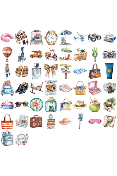 Choice 50 قطعة من ملصقات جرافيتي كرتونية للسفر، لتزيين الجيتار واللابتوب والأ...