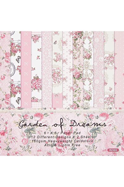 Choice AECH08-06133، 24 قطعة من ورق الأوريغامي، ورق زهري وردي، دفتر قصاصات، 6...