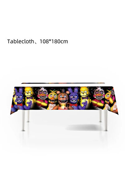 Choice 1pcs tablecloth FNAF Theme Birthday Decorations Disposable Plate Cup B...