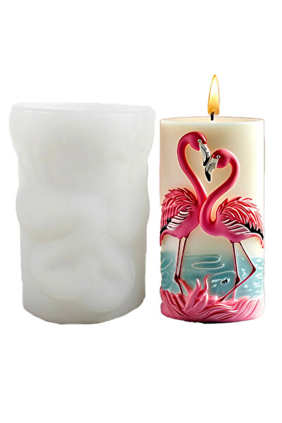 Choice قالب سيليكون على شكل فلامنجو، قطعة واحدة، حيوان خيالي إبداعي، مناسب لل...