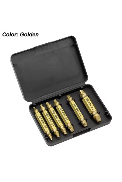 Choice Gold Damaged Screw Extractor Set HSS Drill Bit Stripped Broken Remover...