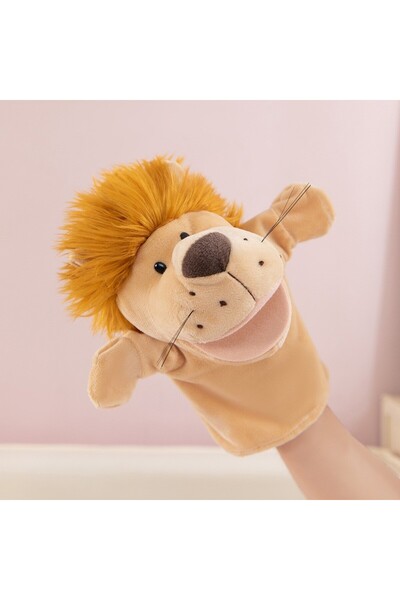 Choice دمى أسد على شكل يد وأصابع، لعبة كرتونية قطيفة، لوازم حفلات، لعبة مفضلة...