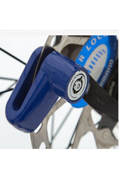 Choice دراجة كهربائية زرقاء مضادة للسرقة مزودة بفرامل قرصية وسلك فولاذي للدرا...