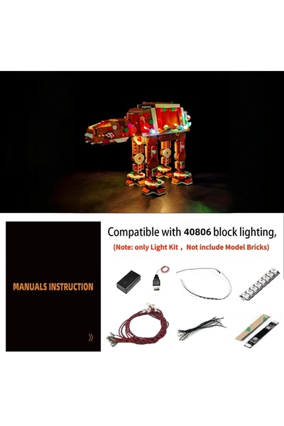 Choice طقم إضاءة LED LYBMTWF الإصدار العادي 40806 متوافق مع ليغو 40806 خبز ال...