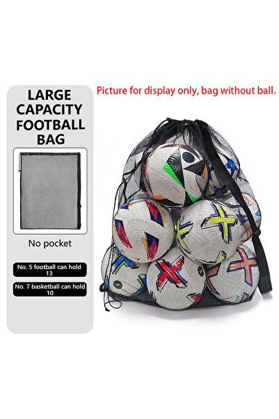 Choice Black (no pocket) Loogdeel Football Basketball Ball Pack Double Should...