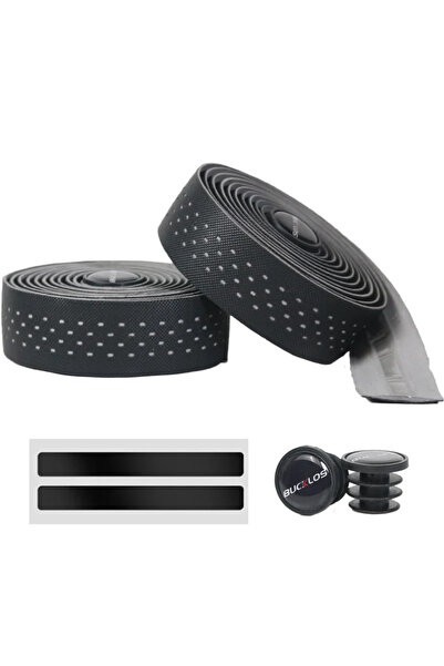BUCKLOS GRAY Road Bike Tape PU+EVA Breathable Bicycle Handlebar Wrap Anti-Sli...