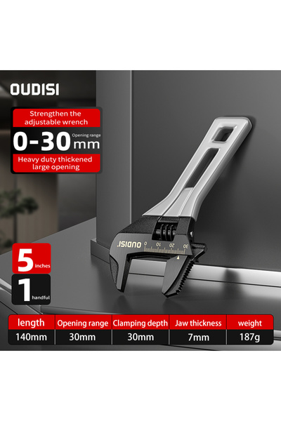 choice2 5 inch 5/6/8 Inch Adjustable Wrench Steel Universal Spanner Bathroom ...