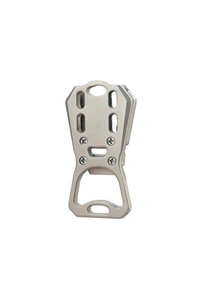 Choice فتاحة زجاجات محمولة مصنوعة من سبيكة التيتانيوم الفضية، فتاحة علب سهلة ...