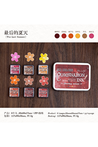 Choice3 مجموعة وسادات حبر متعددة الألوان C3، 6 قطع، لتخطيط الطلاب، مصنوعة يدو...