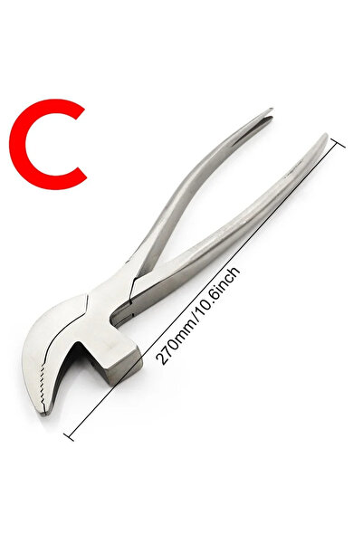 Choice1 1pc Bird nose pliers Leather Edge Adjustment Press Flatten Plier Clam...